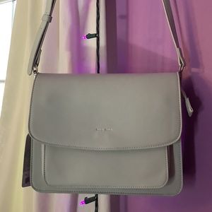 Grey Vegan Pleather Purse by Pixie Mood
